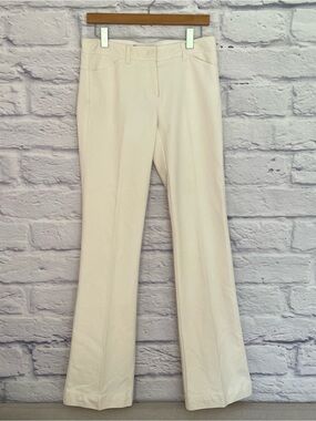 Theory Cream Boot-Cut Pants